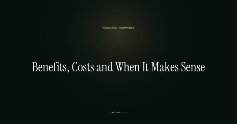 Headless ecommerce - article cover