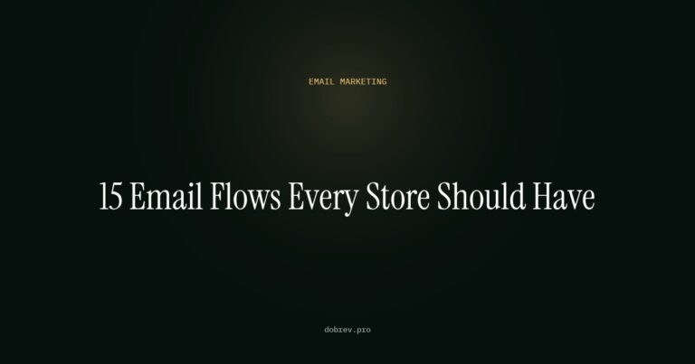 Ecommerce email marketing flows - article cover