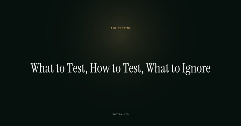 Ecommerce A/B testing - article cover