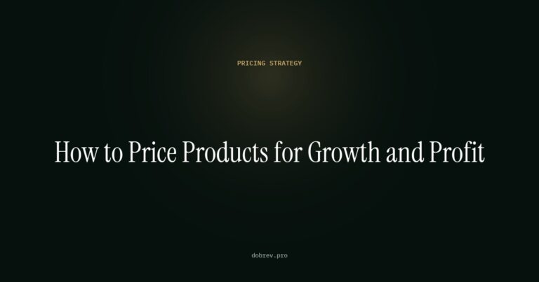 Ecommerce pricing strategy - article cover