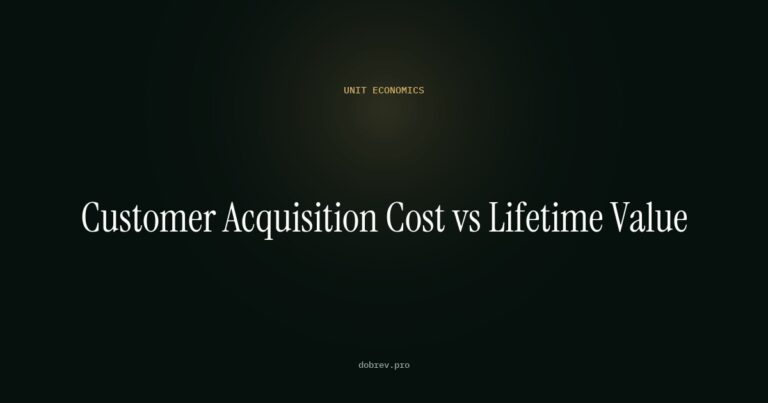 Customer acquisition cost vs lifetime value - article cover
