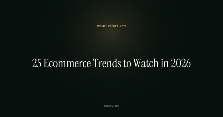 25 ecommerce trends to watch in 2026 - article cover
