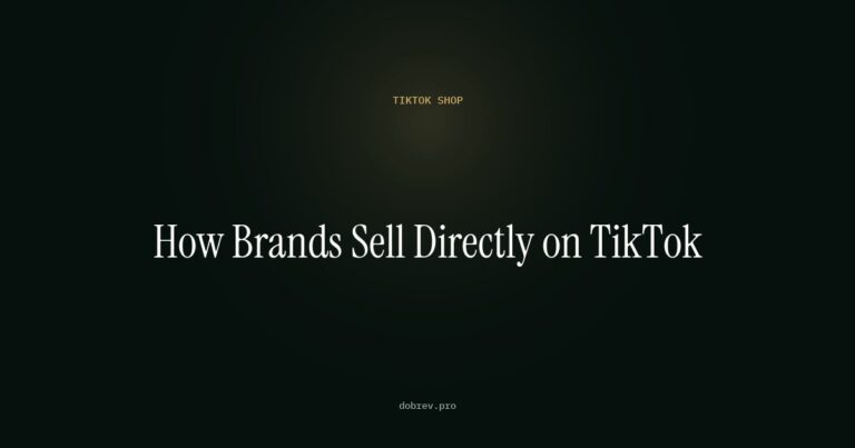TikTok Shop for ecommerce - article cover